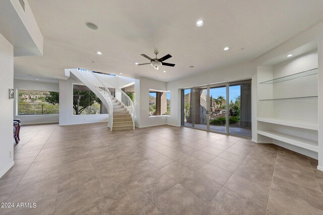 bathroom featuring vanity, separate shower and tub, and hardwood / wood-style floors