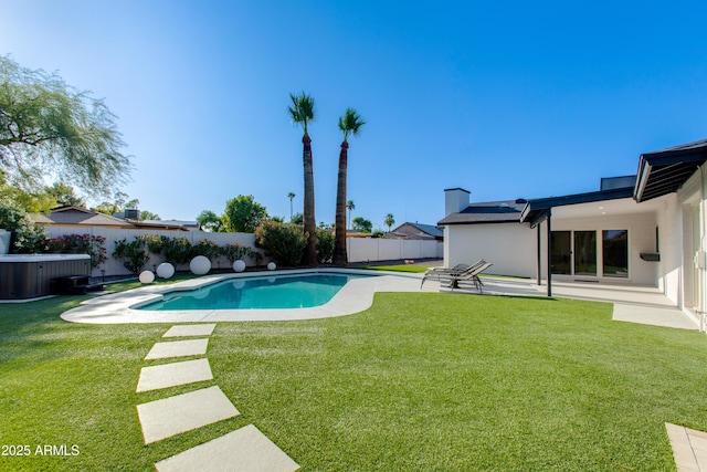 14012 N 57th Pl, Scottsdale, AZ 85254 - view of pool with a fenced backyard and a patio area