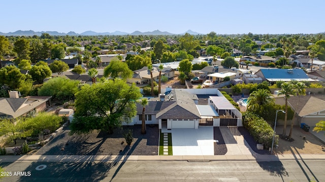 14012 N 57th Pl, Scottsdale, AZ 85254 - aerial perspective of suburban area featuring mountains