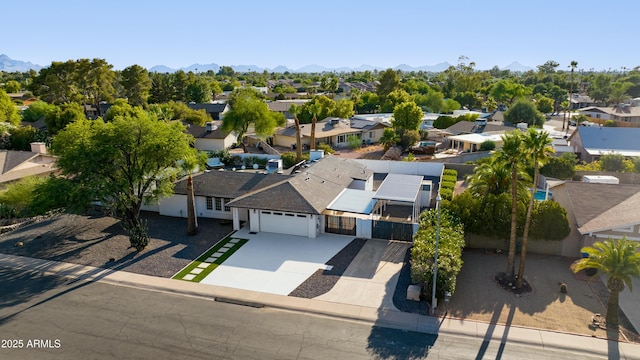 14012 N 57th Pl, Scottsdale, AZ 85254 - aerial view of residential area featuring a mountainous background