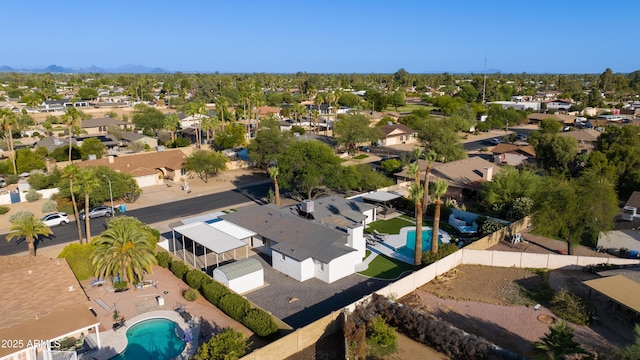 14012 N 57th Pl, Scottsdale, AZ 85254 - aerial view of residential area with a pool area