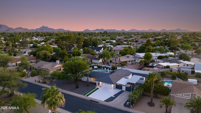 14012 N 57th Pl, Scottsdale, AZ 85254 - aerial perspective of suburban area with mountains