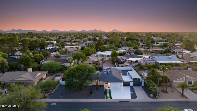 14012 N 57th Pl, Scottsdale, AZ 85254 - aerial perspective of suburban area with mountains