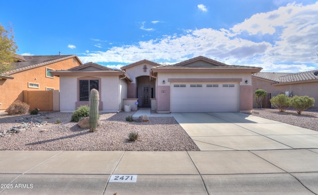 view of front of home featuring a garage