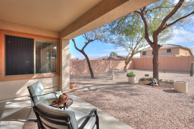 view of yard with a patio area