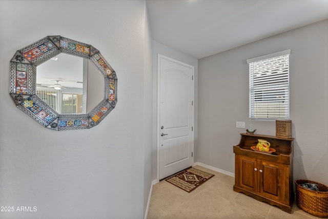 view of tiled entryway