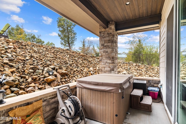 1417 Eureka Ridge Way, Prescott, AZ 86303 - view of patio with a hot tub