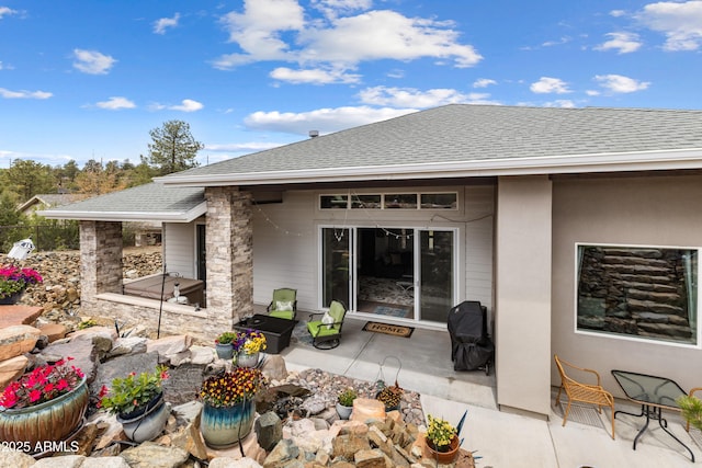 1417 Eureka Ridge Way, Prescott, AZ 86303 - back of house with a patio and a shingled roof