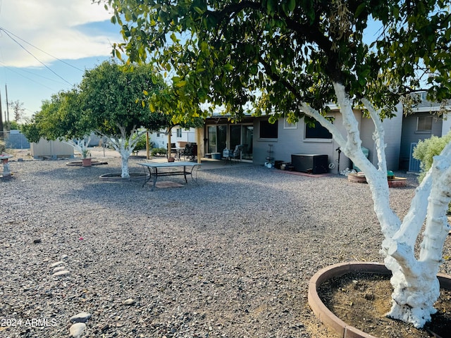 view of yard with a patio