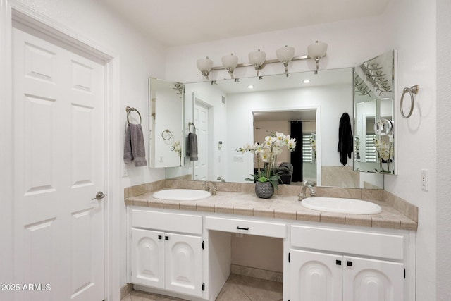 1444 E Myrna Ln, Tempe, AZ 85284 - full bathroom featuring double vanity and tile patterned flooring