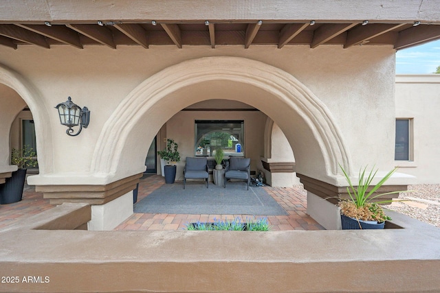 1444 E Myrna Ln, Tempe, AZ 85284 - doorway to property featuring stucco siding and a patio
