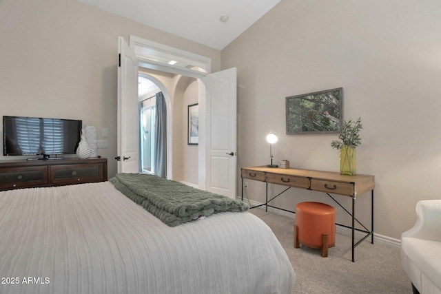 9608 N 184th Ln, Waddell, AZ 85355 - carpeted bedroom featuring arched walkways and baseboards