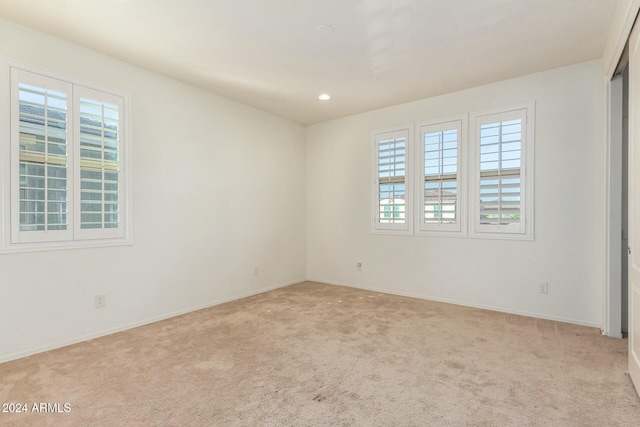 carpeted empty room featuring plenty of natural light