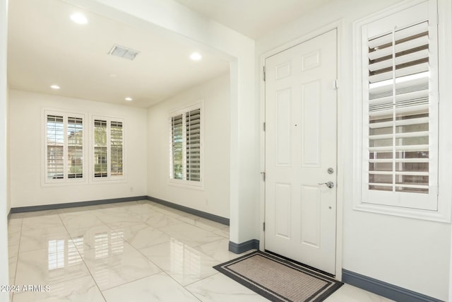 view of entrance foyer