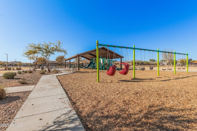 view of jungle gym