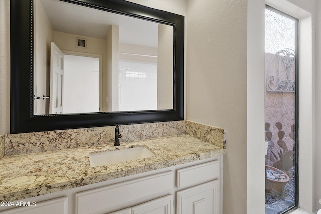 bathroom with vanity