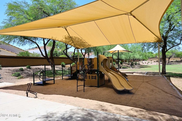 view of play area