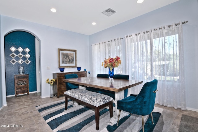 view of dining area