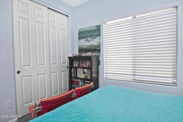 bedroom featuring a closet