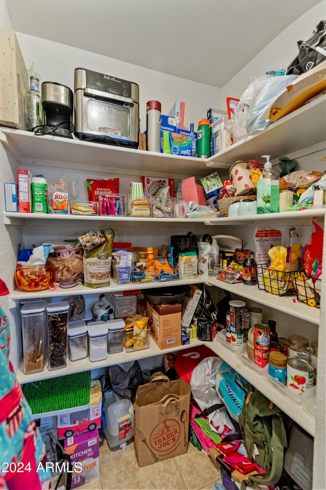 view of pantry