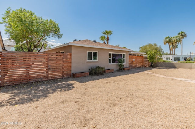 view of rear view of property