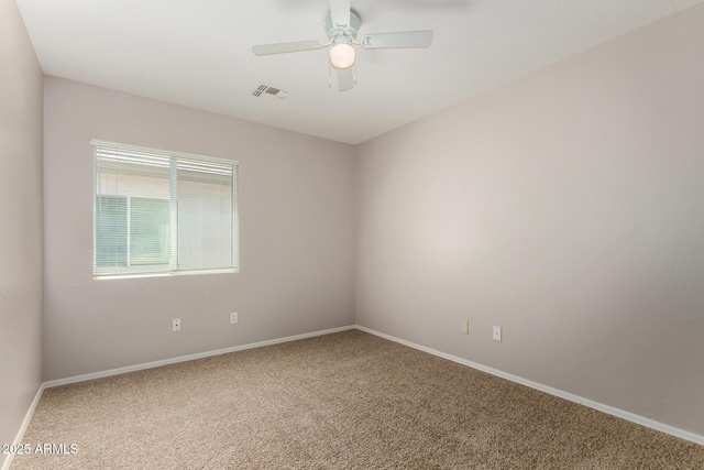 5320 E Silverbell Rd, San Tan Valley, AZ 85143 - unfurnished room featuring carpet floors, baseboards, and ceiling fan