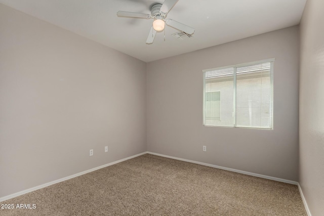5320 E Silverbell Rd, San Tan Valley, AZ 85143 - empty room featuring carpet flooring, ceiling fan, and baseboards