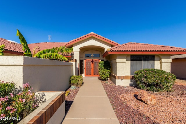 view of front of home