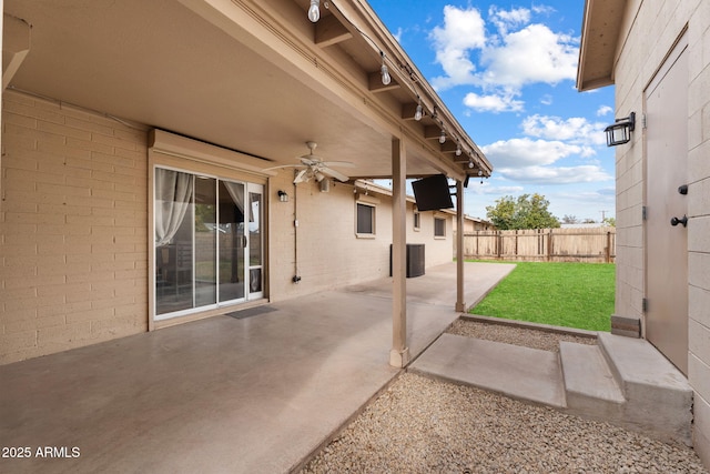 255 N Hunt Dr E, Mesa, AZ 85203 - view of patio / terrace with ceiling fan