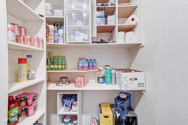 view of pantry