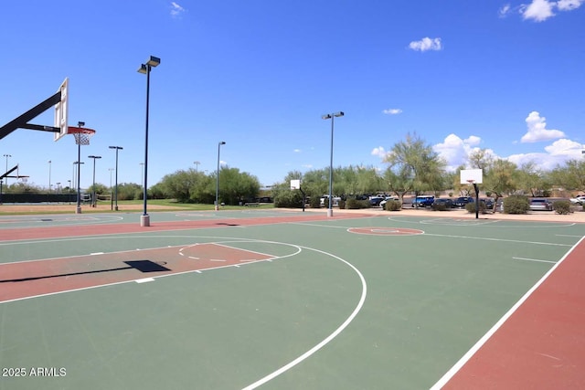 view of basketball court featuring community basketball court