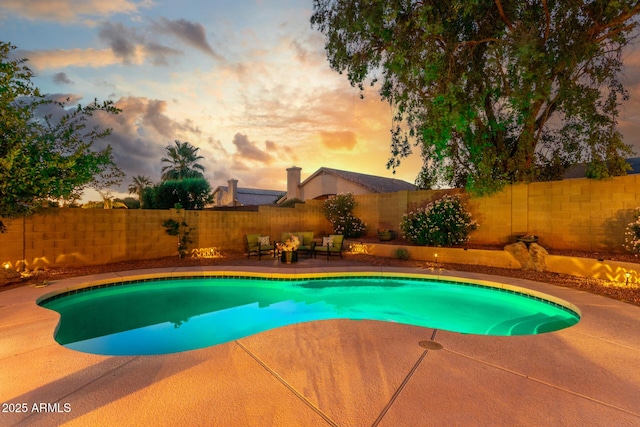 6918 W Villa Hermosa W, Glendale, AZ 85310 - view of pool with a patio and a fenced backyard