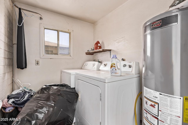 9408 N 15th St, Phoenix, AZ 85020 - laundry area with water heater and washer and clothes dryer