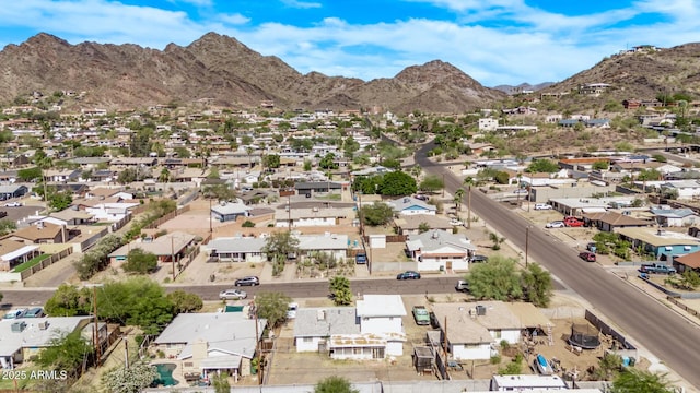 9408 N 15th St, Phoenix, AZ 85020 - aerial view of residential area with a mountain backdrop