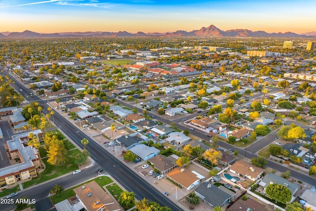 4610 N 14th Ave, Phoenix, AZ 85013 - aerial view at dusk of a mountain view