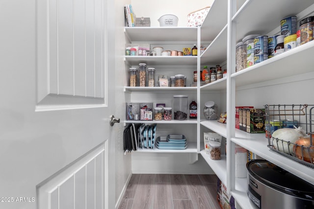 view of pantry