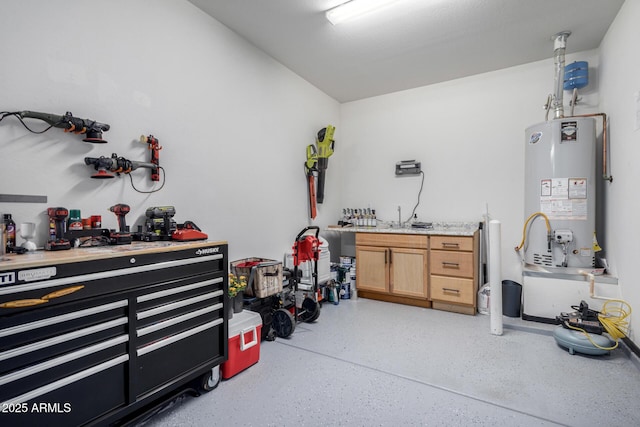 miscellaneous room with water heater