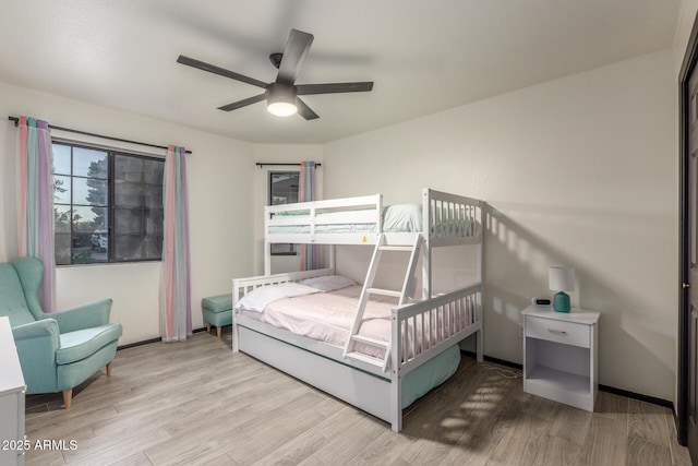 756 E Appaloosa Rd, Gilbert, AZ 85296 - bedroom featuring wood finished floors and a ceiling fan