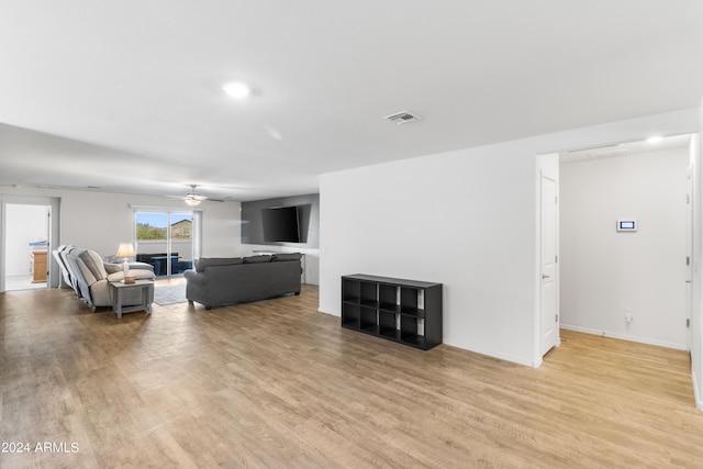 530 W Pintail Dr, Casa Grande, AZ 85122 - living area with a ceiling fan and light wood-type flooring