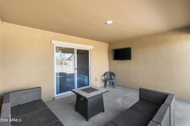 530 W Pintail Dr, Casa Grande, AZ 85122 - view of patio with a fire pit