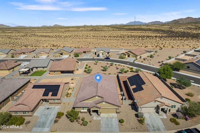 530 W Pintail Dr, Casa Grande, AZ 85122 - aerial view of residential area featuring a mountain backdrop