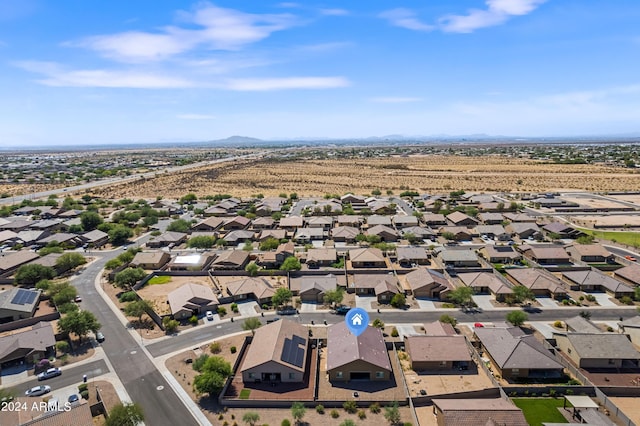 530 W Pintail Dr, Casa Grande, AZ 85122 - aerial view of residential area featuring a mountain backdrop