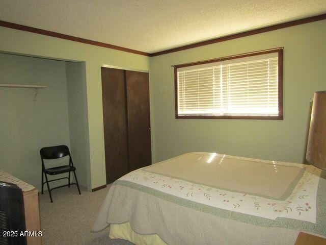 2007 N Murchison Cir, Payson, AZ 85541 - bedroom featuring two closets, ornamental molding, and carpet