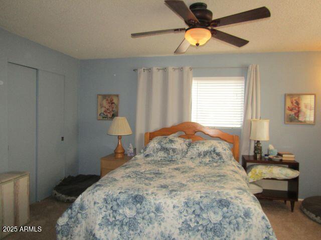 2007 N Murchison Cir, Payson, AZ 85541 - carpeted bedroom featuring ceiling fan