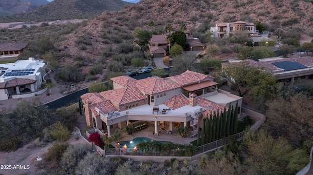 4332 N Santiago Cir, Mesa, AZ 85215 - drone / aerial view featuring a mountain view