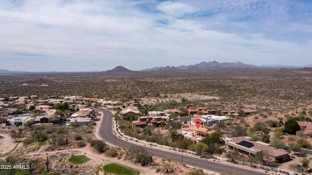 4332 N Santiago Cir, Mesa, AZ 85215 - bird's eye view with a mountain view and a residential view