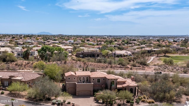 4332 N Santiago Cir, Mesa, AZ 85215 - aerial view with a residential view and a mountain view