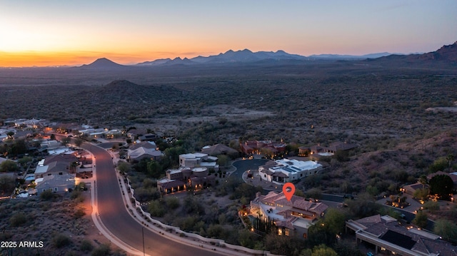 4332 N Santiago Cir, Mesa, AZ 85215 - drone / aerial view with a mountain view and a residential view