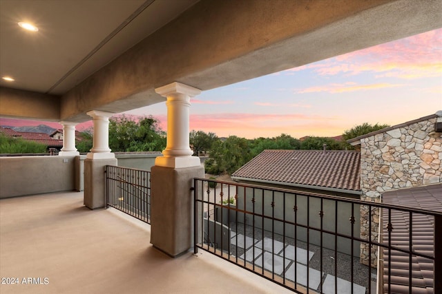 view of balcony