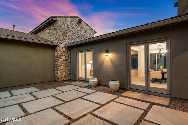 view of patio / terrace with french doors